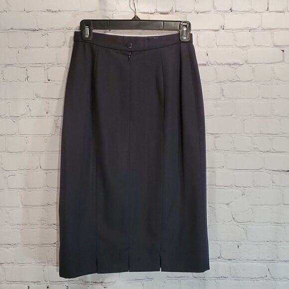 Escada by Margaretha Ley navy blue wool pencil skirt size XS - Picture 4 of 11